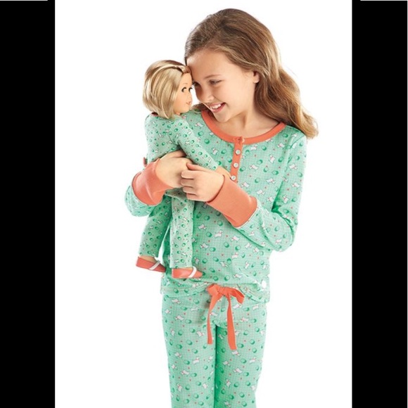 American Girl Other - NWT Puppy Print Pajamas Girls “American Girl kit”